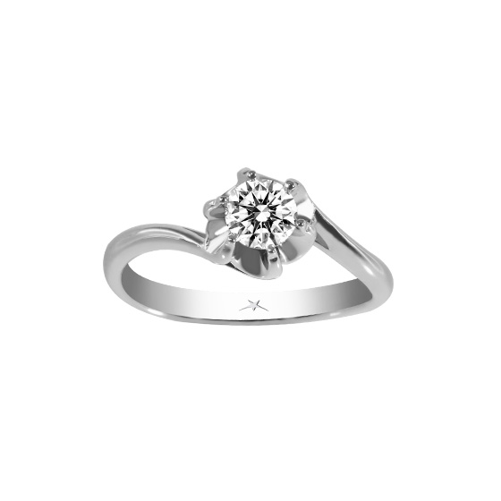 天然鑽石求婚戒指-寵愛