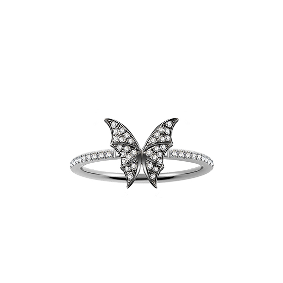Butterfly garden ．翩翩 天然鑽石造型戒指